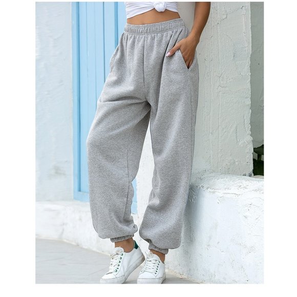 Baggy Sweatpants Joggers for Women Relaxed Fit with pockets Oversized Streetwear - Picture 3 of 9